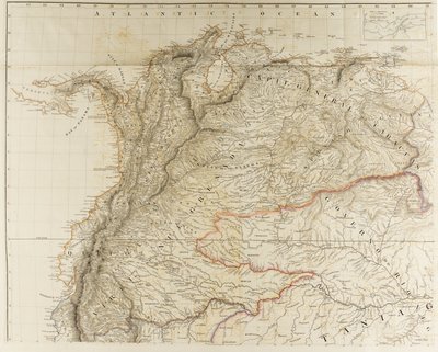 Outlines of the Physical and Political Divisions of South America alkotó: Aaron Arrowsmith