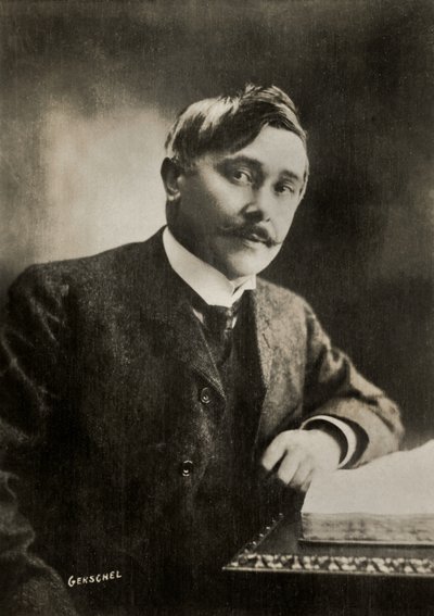 Maurice Maeterlink belga író portréja (fotó) alkotó: Aaron Gerschel