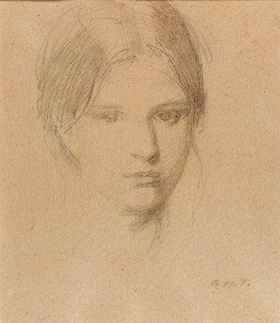A művész lányának portréja, Mary alkotó: Abbott Handerson Thayer