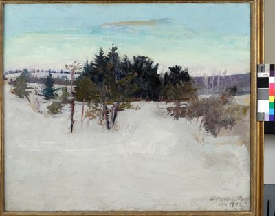 Téli táj, 1902 alkotó: Abbott Handerson Thayer