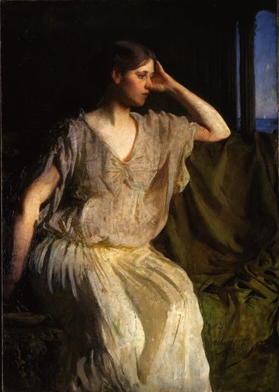 Nő görög ruhában, 1894 körül alkotó: Abbott Handerson Thayer