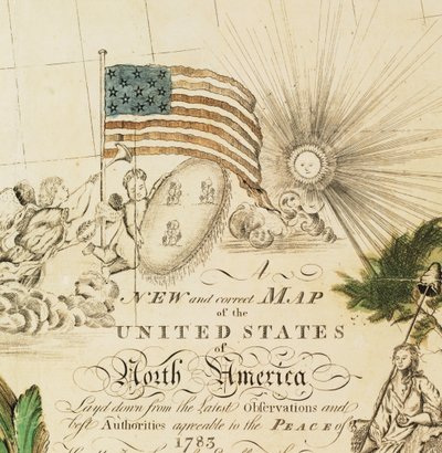 Amerika első nemzeti térképe, 1784 alkotó: Abel Buell
