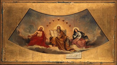 Francia: Le Père éternel, le Christ et la Vierge alkotó: Abel de Pujol