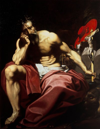 Szent Jeromos, 1610 körül (olaj, vászon) alkotó: Abraham (attr.to) Janssens