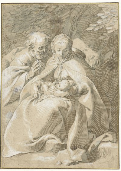 A Szent Család alkotó: Abraham Bloemaert