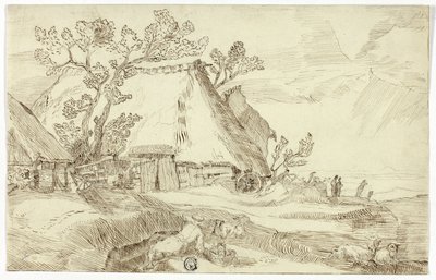 Farm a tető alatt alkotó: Abraham Bloemaert