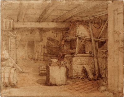 Kovács vagy kádár belseje alkotó: Abraham Bloemaert