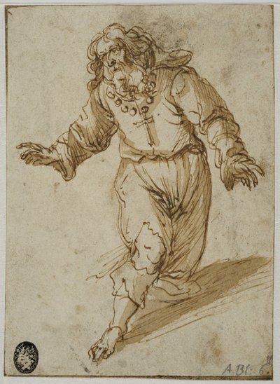 Térdelő férfi alkotó: Abraham Bloemaert