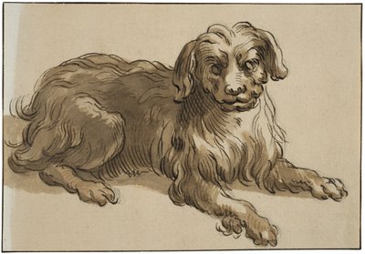 Hosszúszőrű kutya alkotó: Abraham Bloemaert
