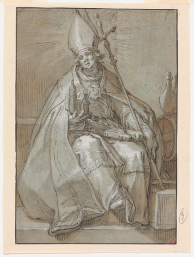 Szent Willibrord alkotó: Abraham Bloemaert