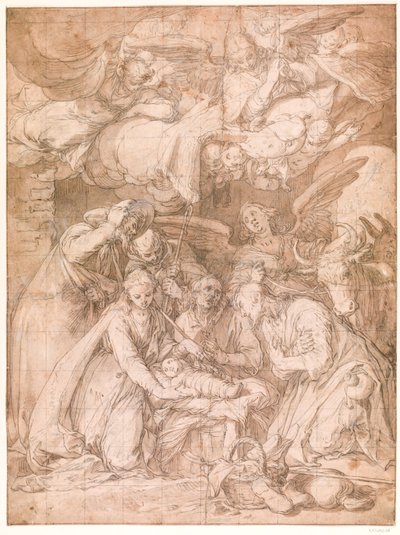 A Pásztorok imádata alkotó: Abraham Bloemaert