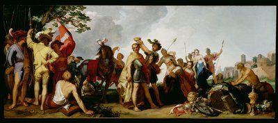 Nagy Sándor koronázása (Kr. e. 356-323) (olaj, tábla) alkotó: Abraham Bloemaert