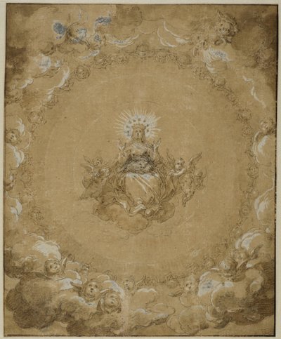 A Szűz dicsőségben alkotó: Abraham Bloemaert