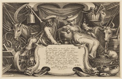 Címlap, "A parasztház és a táj sorozat" alkotó: Abraham Bloemaert