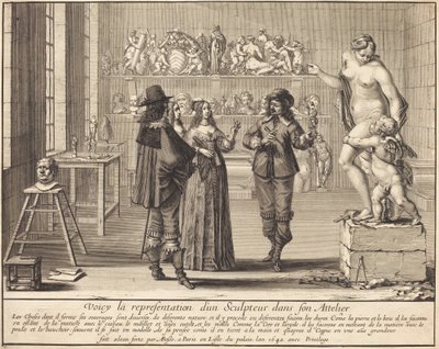 Egy szobrász műtermében alkotó: Abraham Bosse