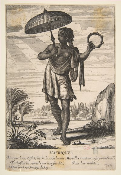 Afrika, a 17. század közepe-vége. alkotó: Abraham Bosse