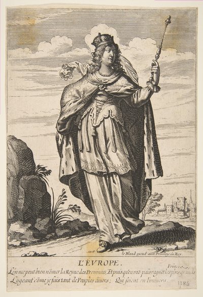 Európa, a 17. század közepe-vége. alkotó: Abraham Bosse