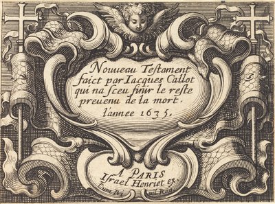 Callot "The New Testament" című művének előlapja alkotó: Abraham Bosse