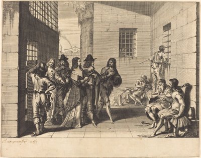 Gentry börtönbe látogat alkotó: Abraham Bosse