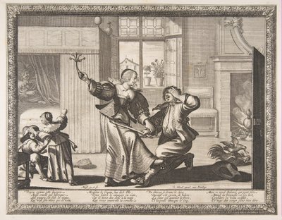 Férj-verő, kb. 1633. alkotó: Abraham Bosse