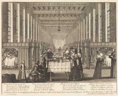 A párizsi Hôpital de la Charité kórház gyógyászati osztálya alkotó: Abraham Bosse
