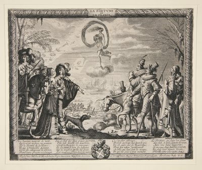 La Fortune de la France, 4 lenyomatból álló készletből alkotó: Abraham Bosse