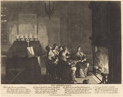 A bölcs szüzek, nincs hiábavaló tárgy... alkotó: Abraham Bosse