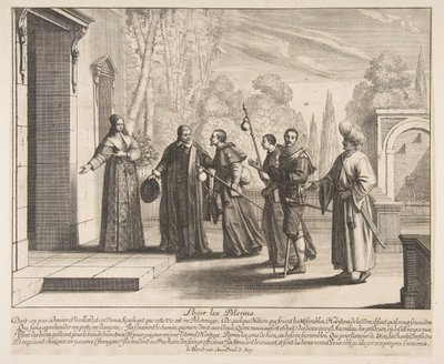 Zarándokok szállása, valószínűleg 1635. alkotó: Abraham Bosse