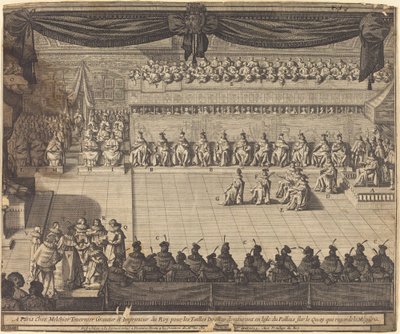 Találkozó a fontainebleau-i kápolnában alkotó: Abraham Bosse