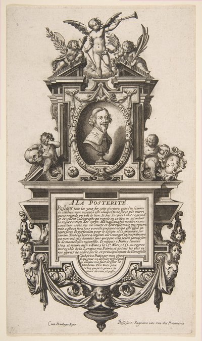 Jacques Callot portréja, kb. 1636. alkotó: Abraham Bosse