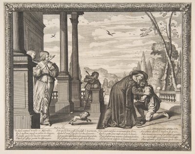 A tékozló fiú visszatérése, kb. 1636. alkotó: Abraham Bosse