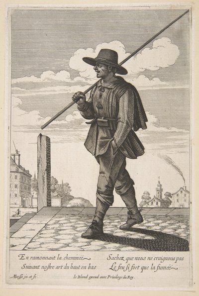 A kéményseprő, a 17. század közepe-vége. alkotó: Abraham Bosse