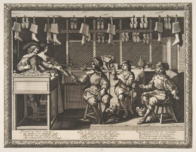 A Cobbler Le Savetier, kb. 1632-33. alkotó: Abraham Bosse