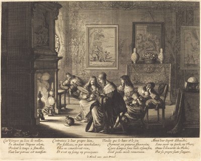 A bolond szüzek alszanak alkotó: Abraham Bosse