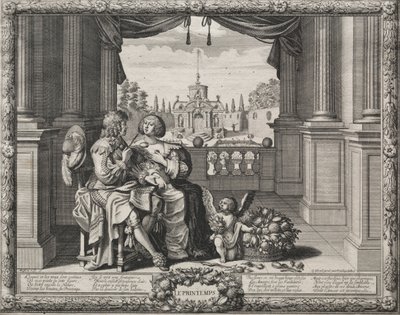 A négy évszak: tavasz, 1635. alkotó: Abraham Bosse