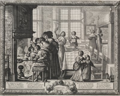 A négy évszak: tél, 1635. alkotó: Abraham Bosse