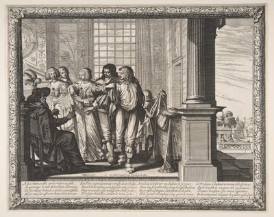A tékozló fiú ruhát cserél, kb. 1636. alkotó: Abraham Bosse