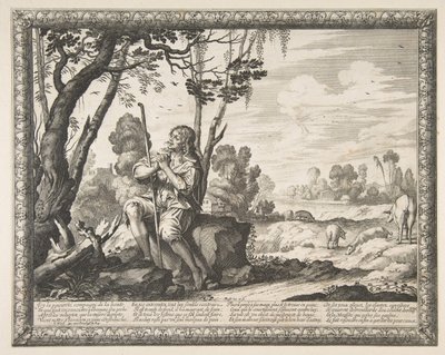 A tékozló fiú sertést őrző A tékozló fiú sertést őrző, kb. 1636. alkotó: Abraham Bosse