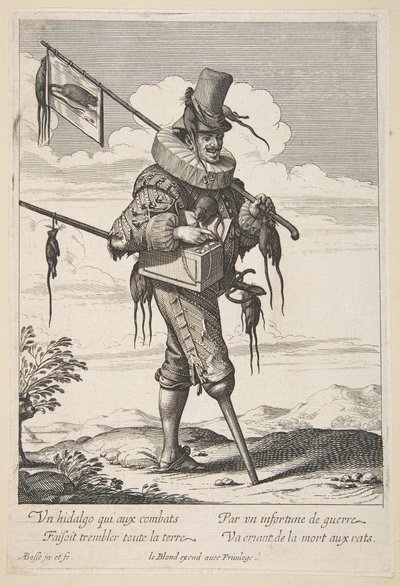 A Patkányfogó, 17. század közepe-vége. alkotó: Abraham Bosse