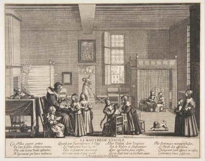 Az iskola úrnője, kb. 1638. alkotó: Abraham Bosse