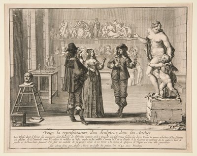 A szobrász műtermében, a Művészek műtermében sorozatból alkotó: Abraham Bosse