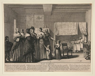 Visiter les Malades, a Seven Works of Mercy-ből alkotó: Abraham Bosse