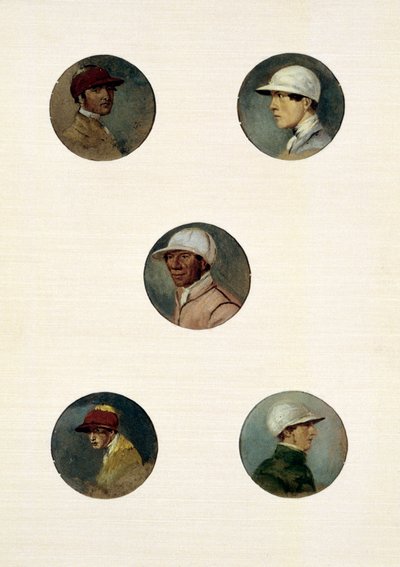 Tanulmányok zsokékról (olaj, vászon) alkotó: Abraham Cooper