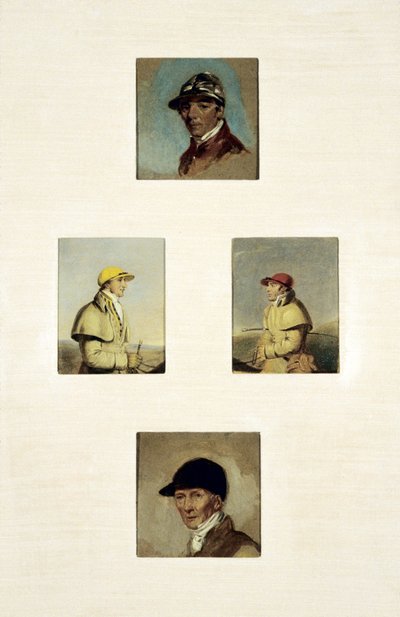Tanulmányok zsokékról (olaj, vászon) alkotó: Abraham Cooper