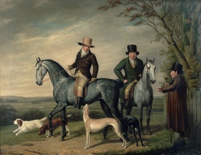 Két úriember a szürke vadászokon alkotó: Abraham Cooper