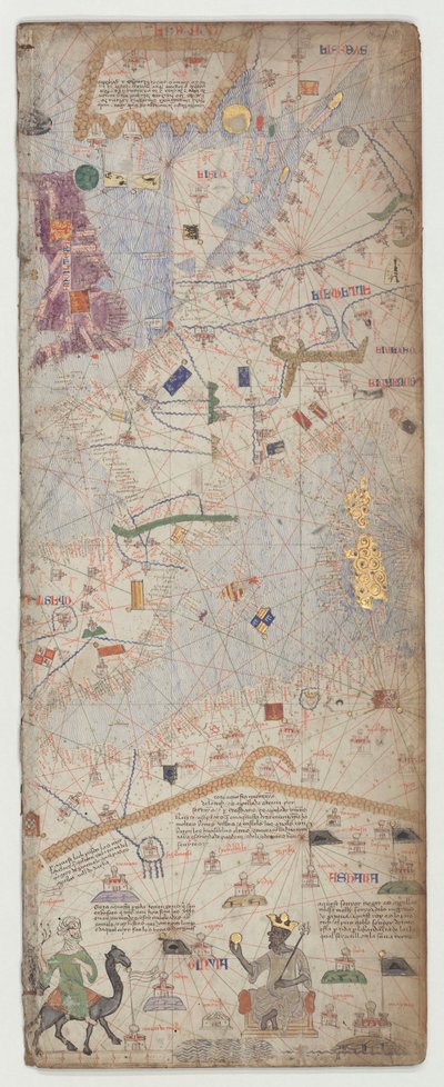 Katalán atlasz, 6. lap, 1375 alkotó: Abraham Cresques