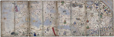 A Katalán Atlasz négy pergamenlevele, 1375 alkotó: Abraham Cresques