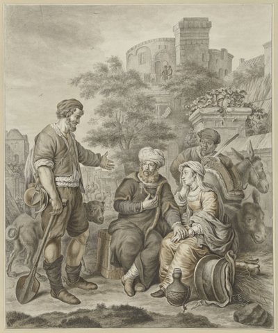 A lévita és ágyasa Gibeában alkotó: Abraham Delfos