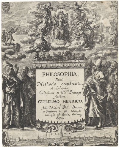 A filozófia allegóriája Címlap ehhez: Schuler, Johannes. Filozófia (...), 1663 alkotó: Abraham Dircksz. Santvoort