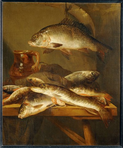 Csendélet pontyokkal ... alkotó: Abraham Hendricksz van Beyeren